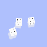 3 rolled dice: 4, 6, 4